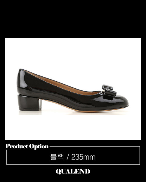 [FERRAGAMO-페레가모]바라보우 유광 펌프스 01B221