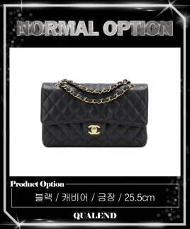 [CHANEL-샤넬]클래식 캐비어 미듐 A01112