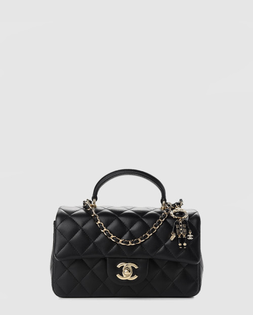 [CHANEL-샤넬]클래식 뉴미니 참 탑핸들 AS2432