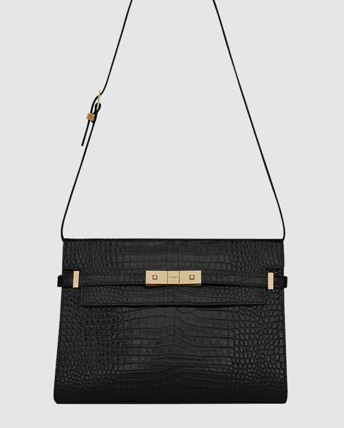 [SAINT LAURENT-생로랑]맨하탄 숄더백 크로커 미듐 579271