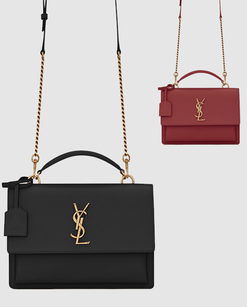 [SAINT LAURENT-생로랑]선셋 모노그램 탑핸들 미듐 634723