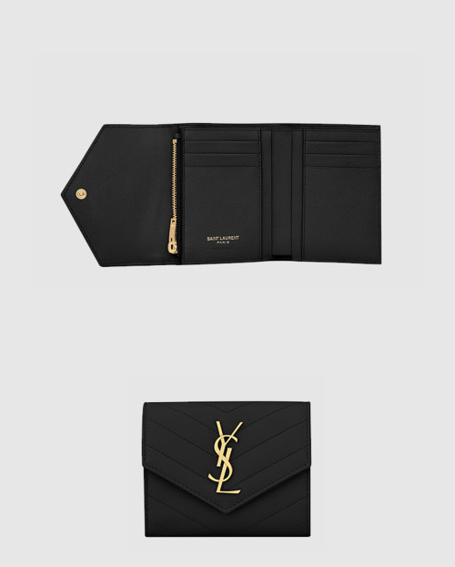 [SAINT LAURENT-생로랑]모노그램 컴팩트 반지갑 403943