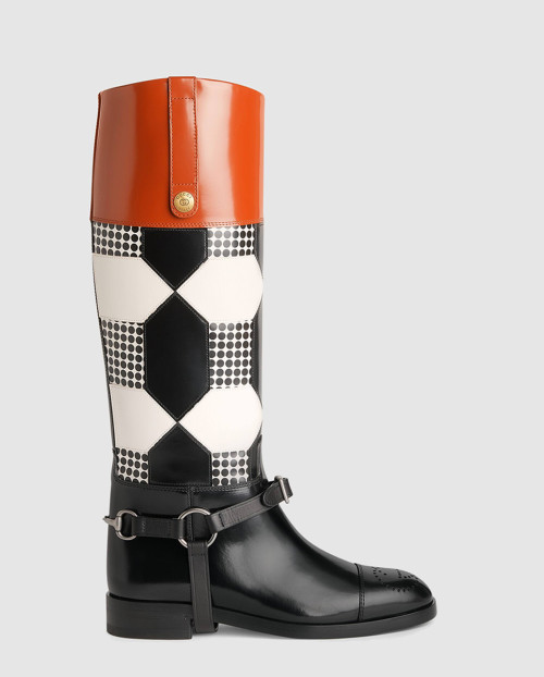 [GUCCI-구찌]니하이 옵티컬 부츠 678153