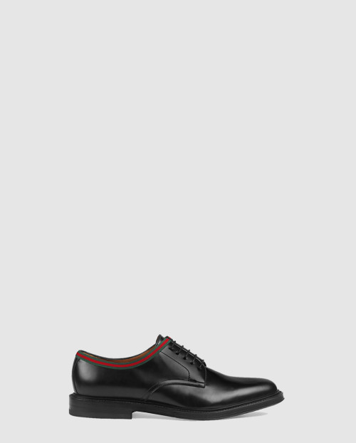 [GUCCI-구찌]레더 레이스업 로퍼 472749