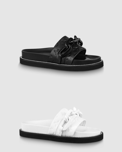 [LOUIS VUITTON-루이비통]LV 선셋 플랫 컴포트 뮬 1A9RA2