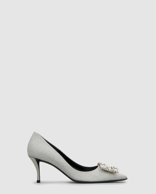 [ROGER VIVIER-로저비비에]플라워 스트라스 펌프스 4141