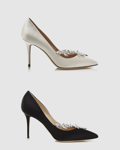 [M.BLAHNIK-마놀로블라닉]나디라 새틴 쥬얼 펌프스