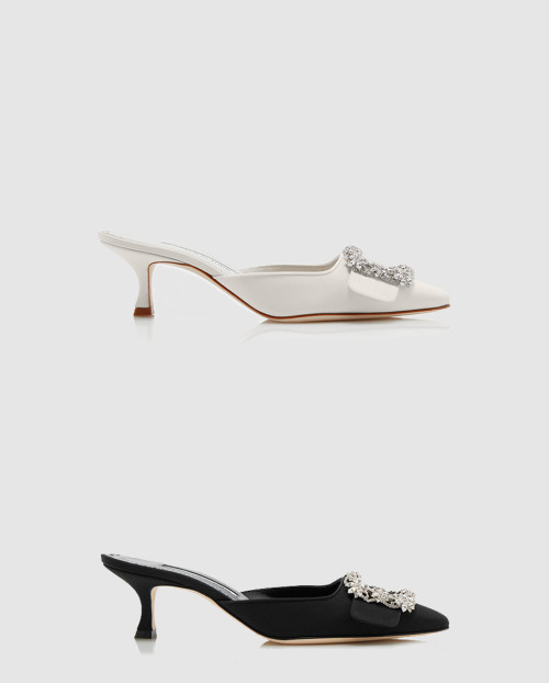 [M.BLAHNIK-마놀로블라닉]메이세일 쥬얼 크리스탈 뮬