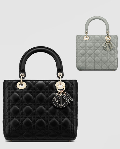 [DIOR-디올]레이디백 램스킨 미듐 M0565