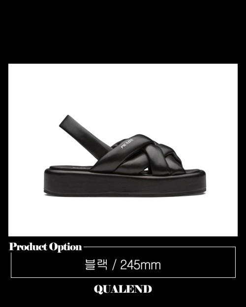 [PRADA-프라다]나파 플랫폼 샌들 1XZ747