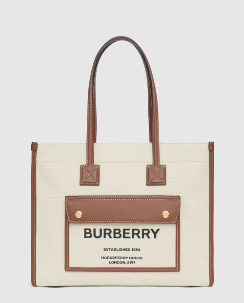 [BURBERRY-버버리]캔버스 프레야 토트백 스몰 80441381