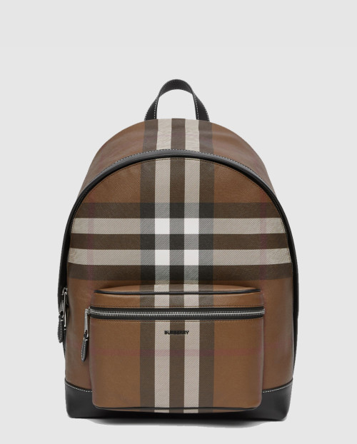 [BURBERRY-버버리]체크 레더 백팩 80514141