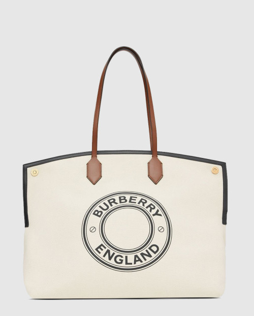 [BURBERRY-버버리]캔버스 소사이어티 토트백 라지 80321621
