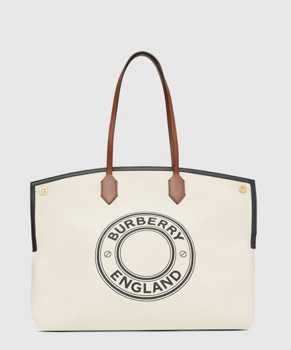 [BURBERRY-버버리]캔버스 소사이어티 토트백 라지 80321621