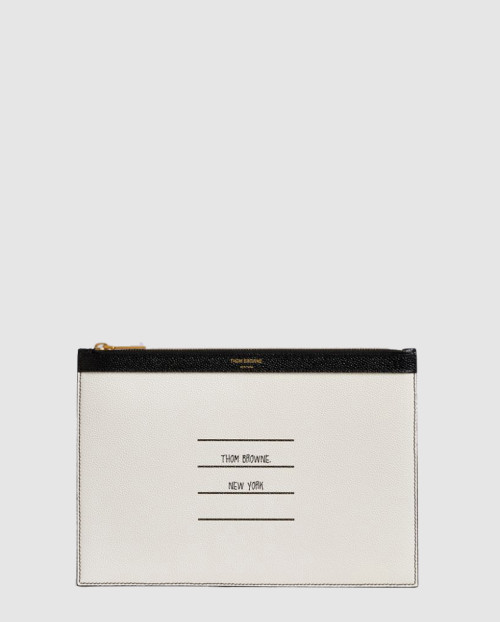 [THOM BROWNE-톰브라운]페이퍼 라벨 클러치 MAC075