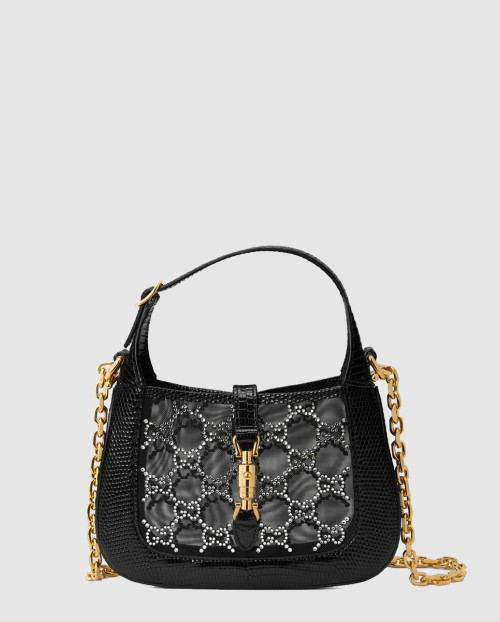 [GUCCI-구찌]재키 1961 크리스탈 미니 호보백 677027