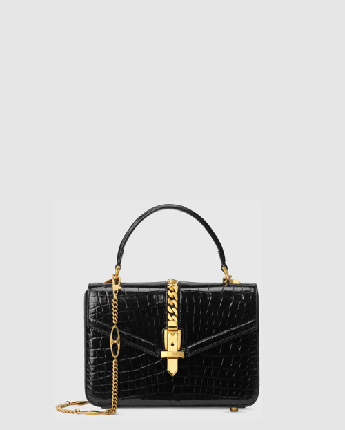 [GUCCI-구찌]실비 1969 크로커 탑핸들백 589479