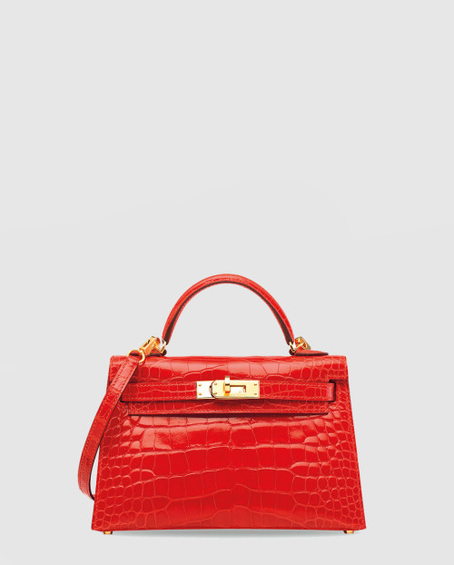 [HERMES-에르메스]미니 켈리백 크로커