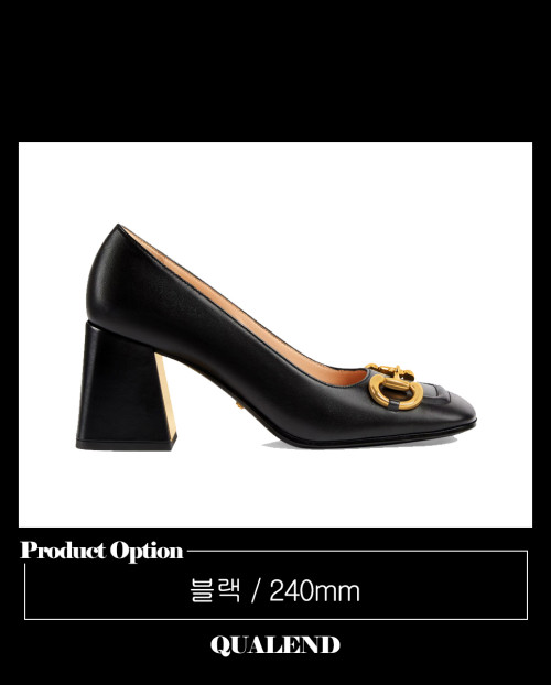 [GUCCI-구찌]홀스빗 미드힐 펌프스 643886