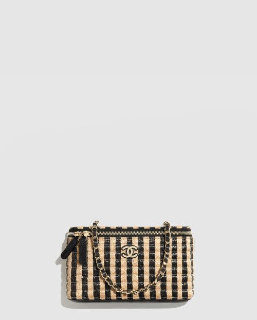 [CHANEL-샤넬]라피아 코스메틱 케이스 AP1999