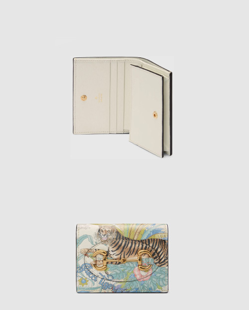 [GUCCI-구찌]홀스빗 1955 타이거 카드지갑 621887