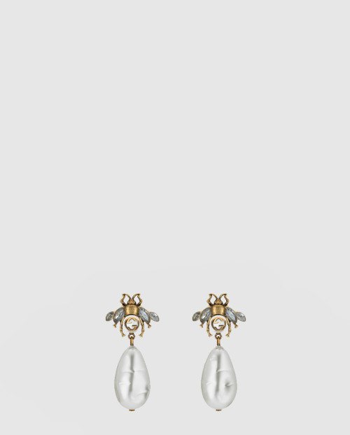 [GUCCI-구찌]드롭 펄 비 귀걸이 490312