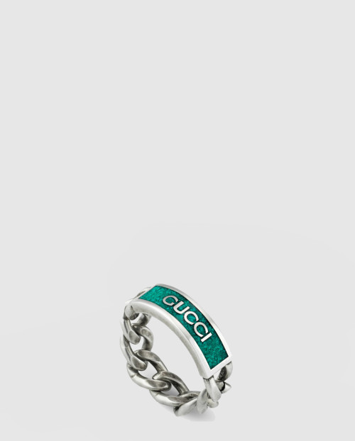 [GUCCI-구찌]로고 에나멜 반지 678711