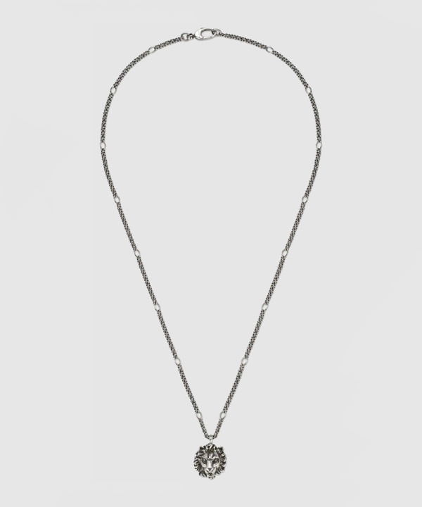 [GUCCI-구찌]라이언 헤드 목걸이 410673