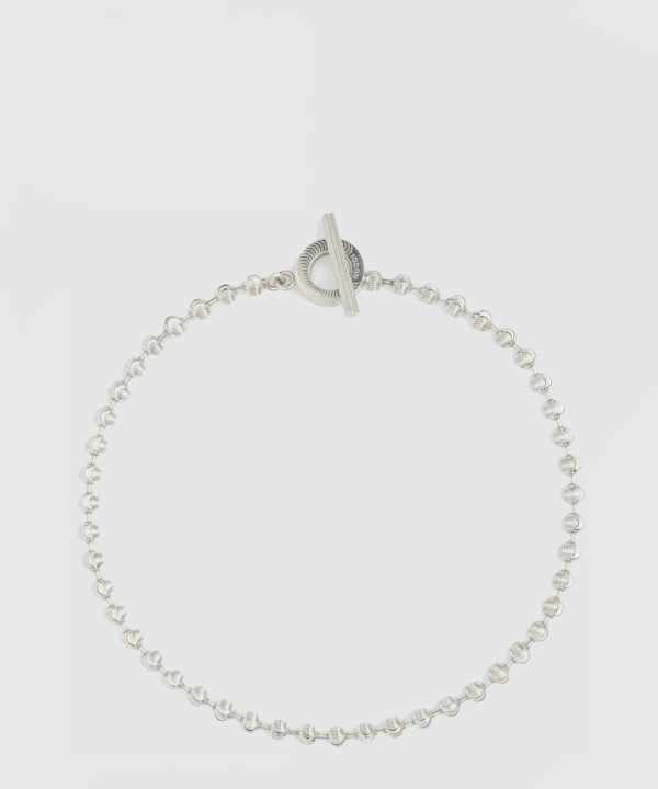 [GUCCI-구찌]실버 볼 체인 목걸이 602736