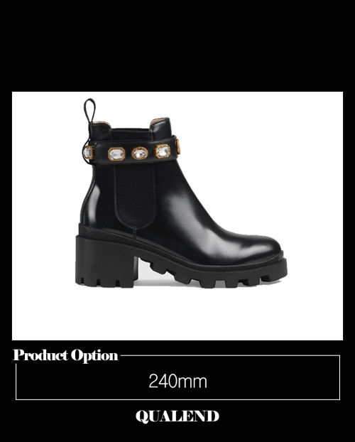 [GUCCI-구찌]벨트 레더 앵클부츠 550036