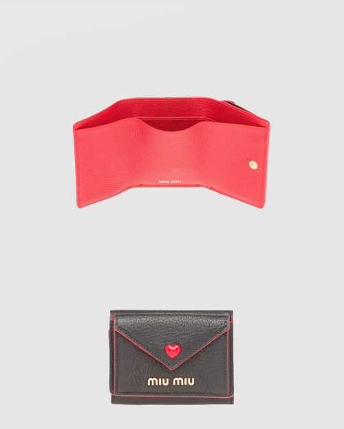 [MIUMIU-미우미우]마드라스 러브 반지갑 5MH020