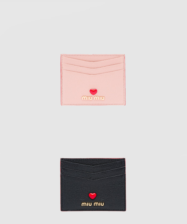 [MIUMIU-미우미우]마드라스 러브 카드지갑 5MC002