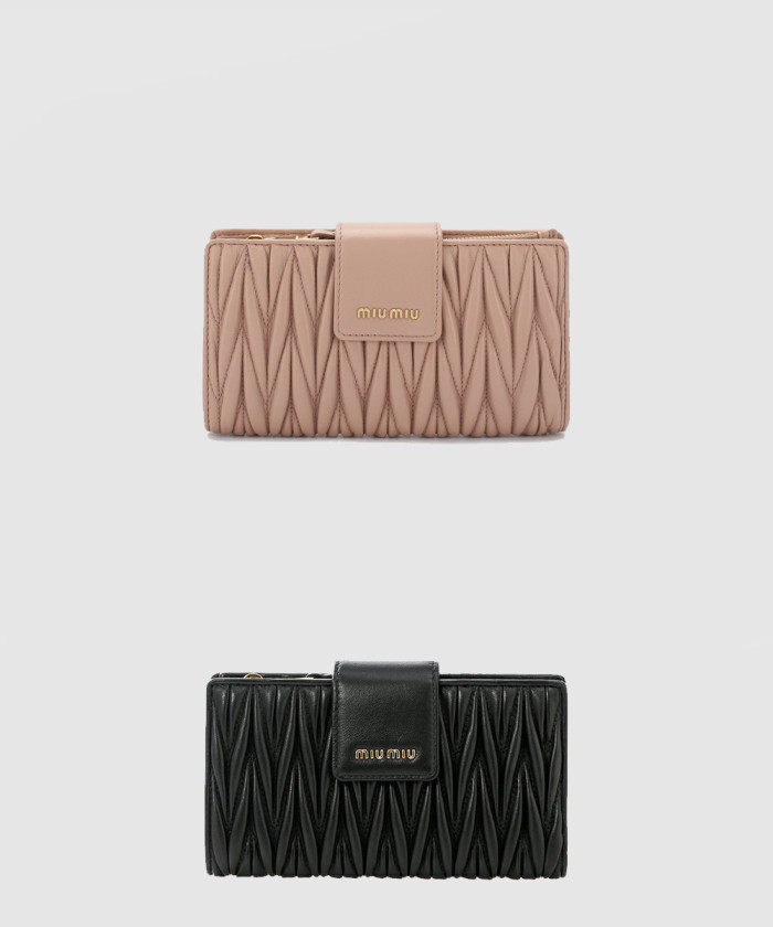 레플리카|이미테이션 miumiu-미우미우마테라쎄-나파-장지갑-5ml015