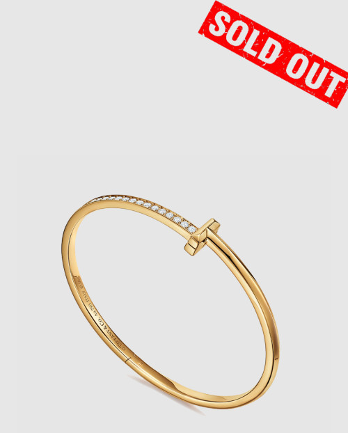 [TIFFANY-티파니]T1 다이아 뱅글 팔찌 로즈골드