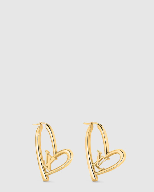[LOUIS VUITTON-루이비통]폴 인 러브 하트 귀걸이 GM Q96425