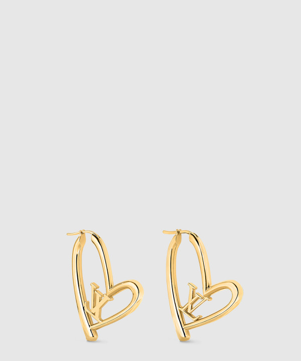 [LOUIS VUITTON-루이비통]폴 인 러브 하트 귀걸이 GM Q96425
