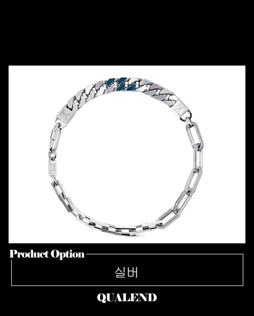 [LOUIS VUITTON-루이비통]체인 링크 패치 목걸이 MP2461