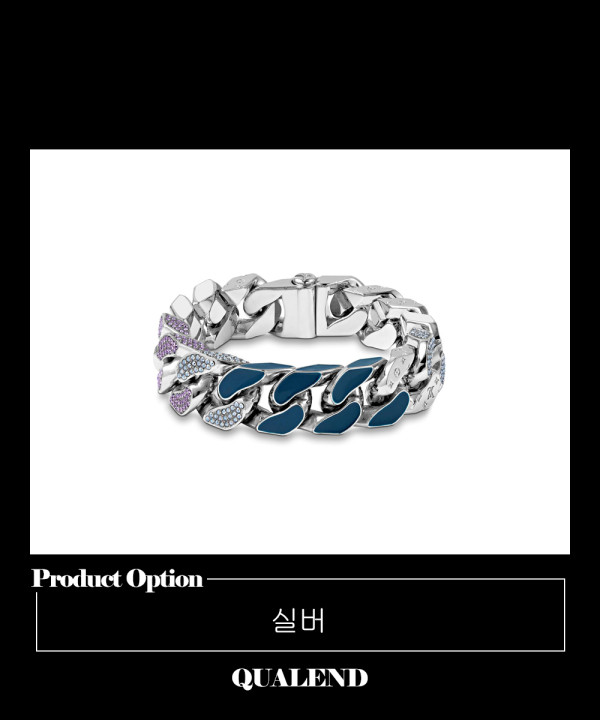 [LOUIS VUITTON-루이비통]체인 링크 패치 팔찌 MP2449