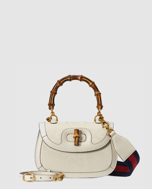 [GUCCI-구찌]뱀부 점보 GG 스몰 탑핸들백 675797