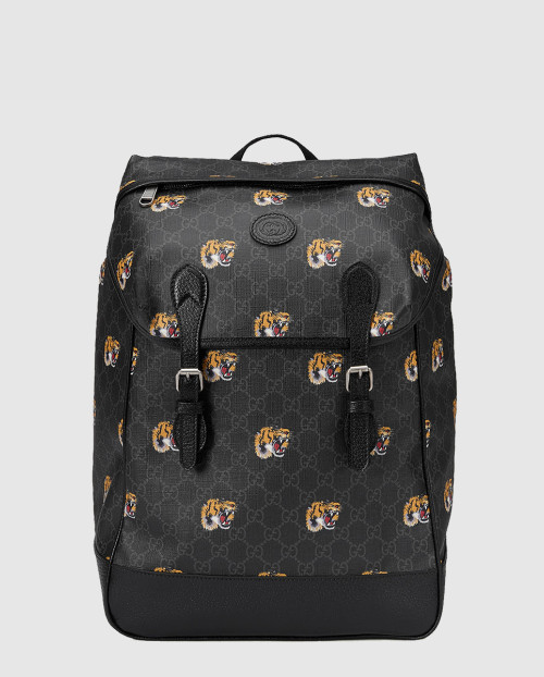 [GUCCI-구찌]타이거 프린트 GG 미듐 백팩 ‎696013