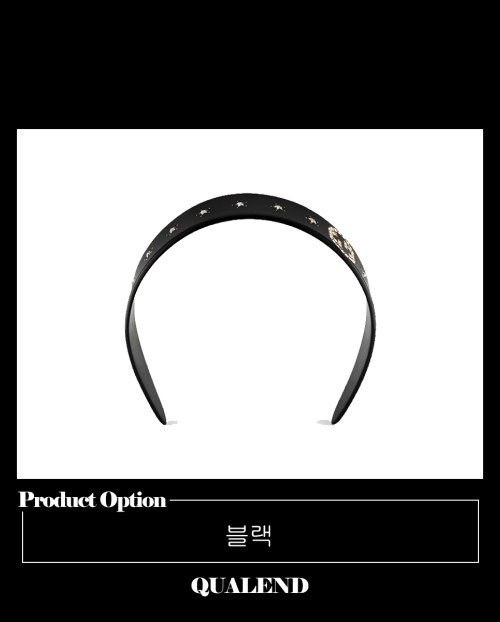 [GUCCI-구찌]크리스탈 인터로킹 G 헤어밴드 628716
