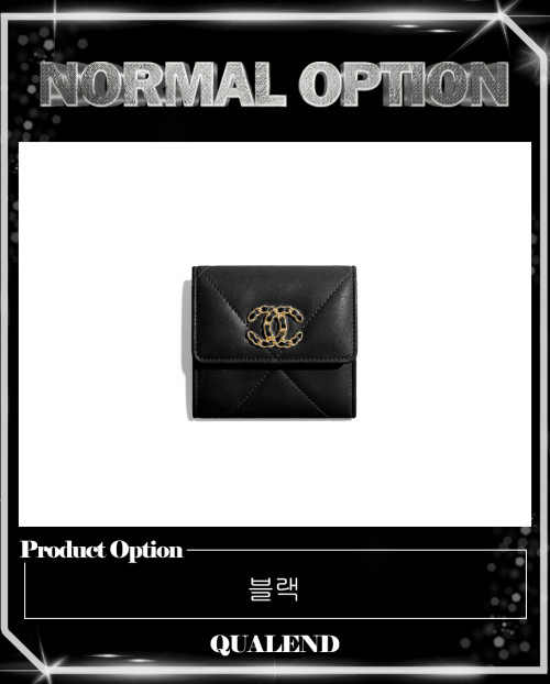 [CHANEL-샤넬]19 스몰 플랩 반지갑 AP1064