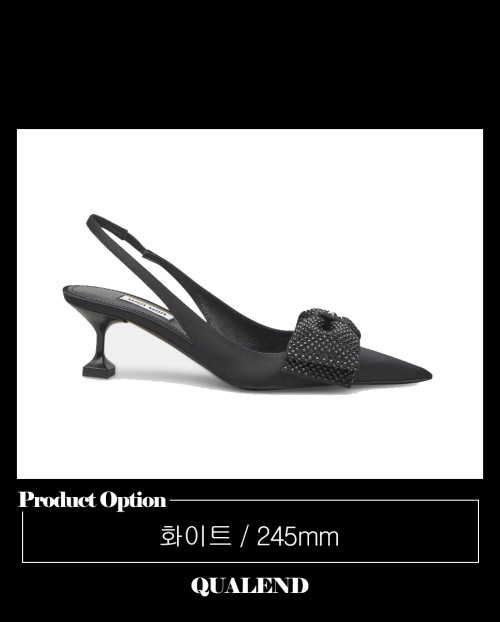 [MIUMIU-미우미우]새틴 슬링백 펌프스 5I811D