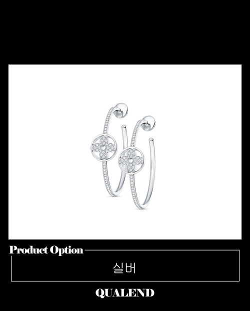 [LOUIS VUITTON-루이비통]이딜 블라썸 후프 귀걸이 Q96837