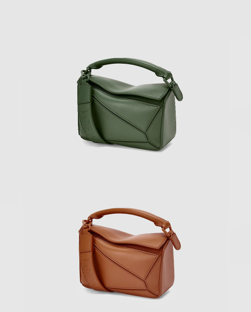 [LOEWE-로에베]퍼즐백 새틴 카프스킨 미니