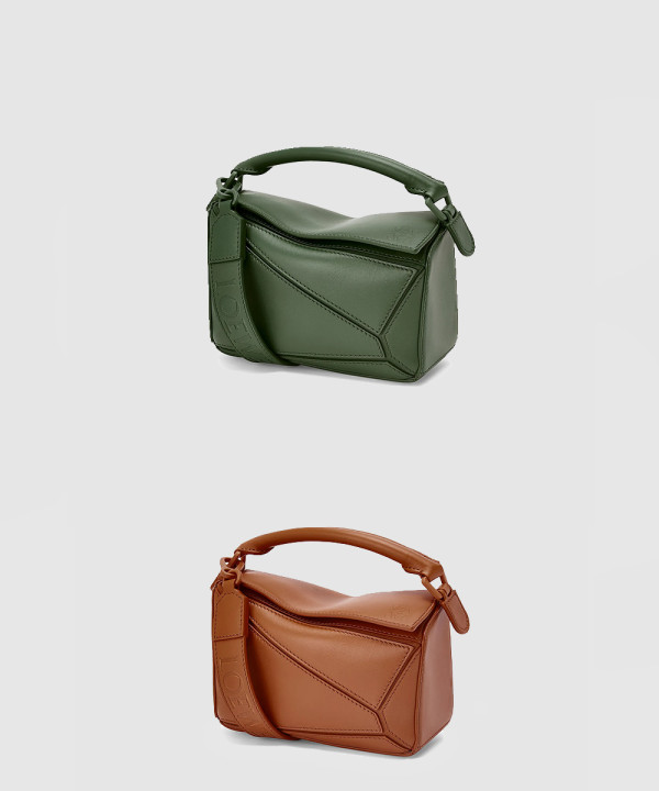 [LOEWE-로에베]퍼즐백 새틴 카프스킨 미니