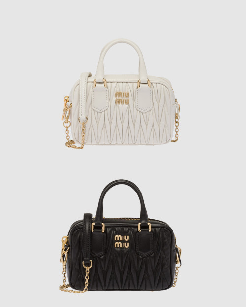 [MIUMIU-미우미우]마테라쎄 탑핸들백 미니 5BP077