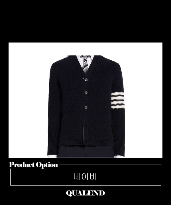 [THOM BROWNE-톰브라운]4-bar 가디건 MKC391