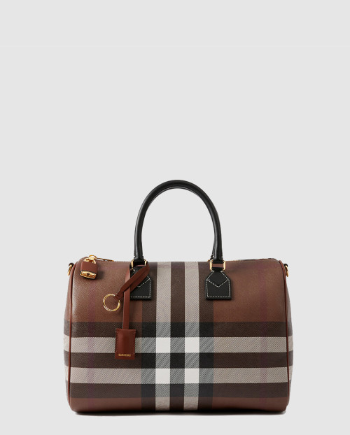 [BURBERRY-버버리]체크 볼링백 미듐 80523481