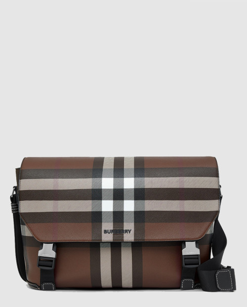 [BURBERRY-버버리]이그재저레이트 체크 라이트 메신저백 라지 80547181